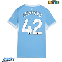 Manchester City Antoine Semenyo #42 Hjemmedrakt Dame 2026-27 Kortermet